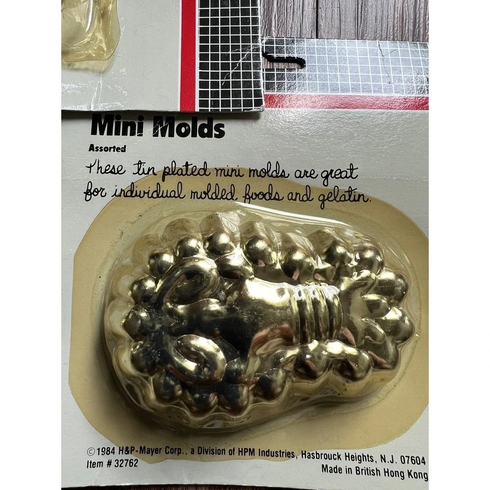 Cook Tools Plated Mini Molds 1984 Vintage Three Sets of 6 (18) Old-New
